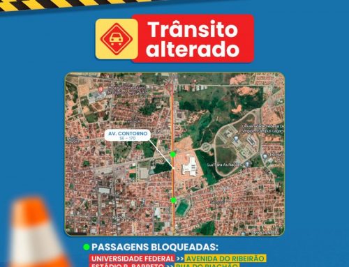 Medida emergencial: Prefeitura de Lagarto informa mudanças no tráfego da Avenida Contorno (Rod. Antônio Martins)