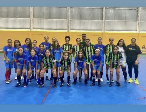 Lagarto celebra primeira partida amistosa do time de base feminino de futsal no Estação Cidadania