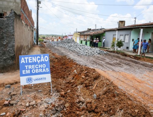 Prefeitura de Lagarto anuncia o início das obras de calçamento de mais duas ruas no Conjunto Albano Franco