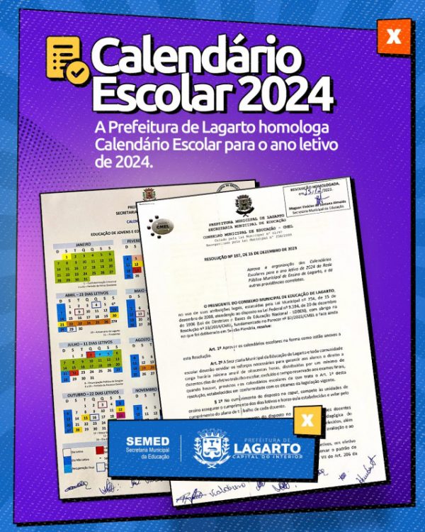 Conselho Municipal de Educação de Lagarto aprova os calendários