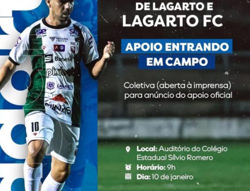 CONVITE À IMPRENSA: Prefeitura de Lagarto anuncia apoio institucional ao Lagarto FC